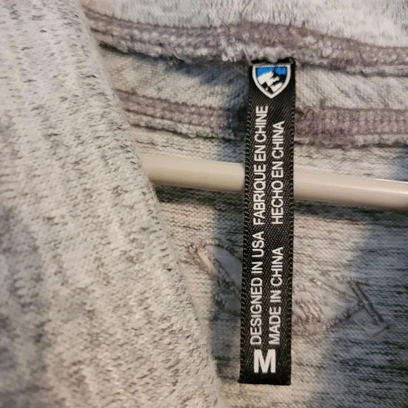 Kuhl Women's Lea Sweater Dress Size M Gray Cotton Long Sleeves Pockets Cowl Neck - Picture 4 of 12